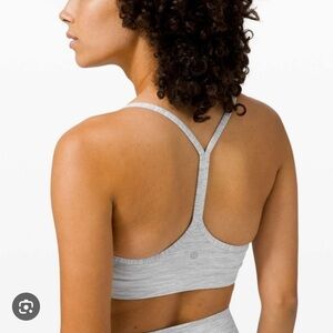 Lululemon grey Flow Y bra size 14
